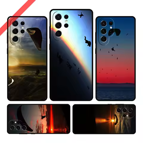 Paragliding Sport Paraglider Phone Case For Samsung Galaxy S20 FE S21 S10 S23 Plus S24 S22 Ultra Coque Note20 Note10 S9 S8 Cover