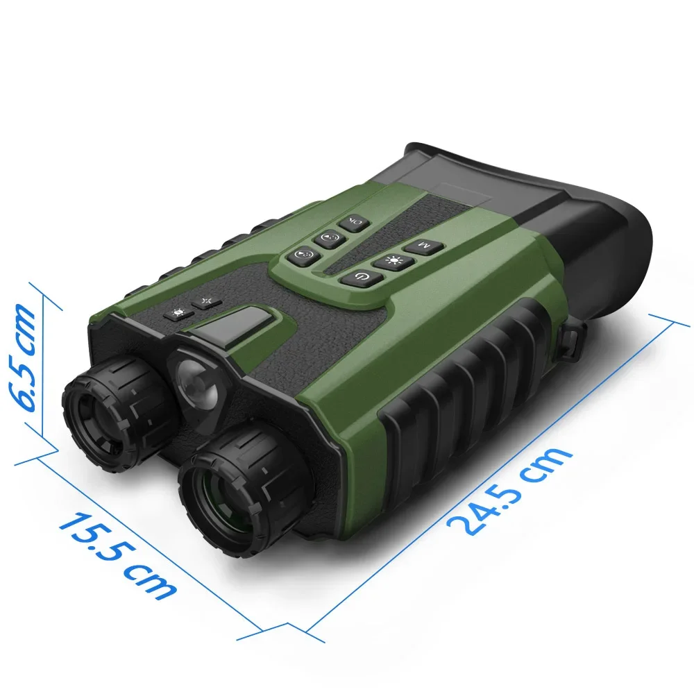 DT49 Night Vision 3-calowa lornetka 3W/850nm IR LED 8-krotny zoom cyfrowy 15MP 2.5K wideo pełnokolorowa kamera teleskopowa do pułapki myśliwskiej