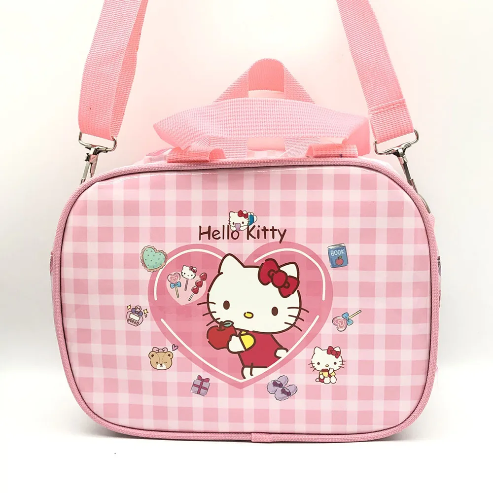 Sanrio Messenger Bag Portable Lunch Box Bag for Kid Casual All-Match Tote Cute Cartoon Handbag Fashion Backpacks Women's Satchel