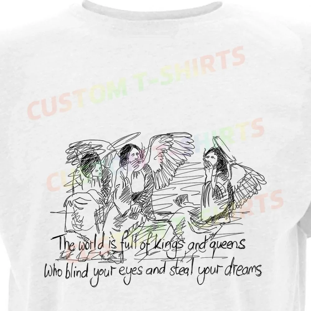 

5 102_Heaven_and_Hell_–_Black_Sabbath Fans' comic-style hand-drawn pattern T-shirts for both men and women in summer