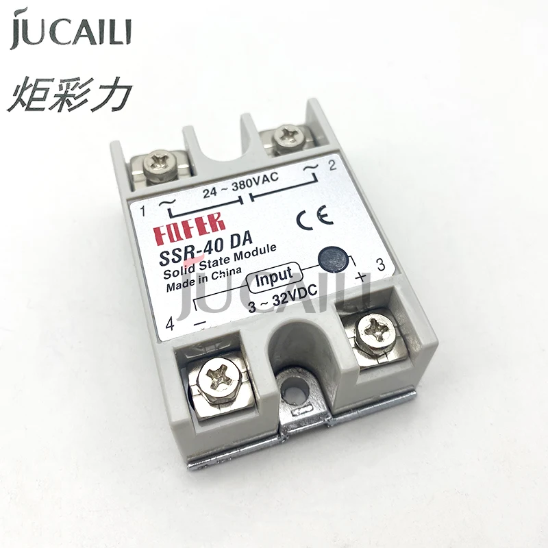 Jucaili printer SSR-10DA/25DA/30DA/40DA power supply relay for large format printer Electronic relay