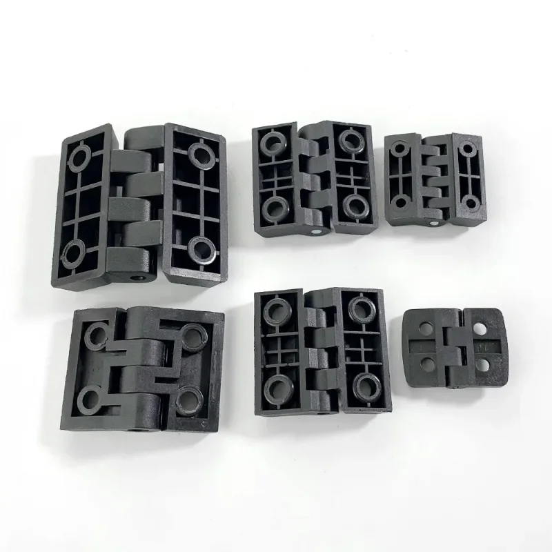 10pc Nylon Small Hinge Black Mini Plastic Door Bearing Distribution Box Cabinet Door Industrial Box PP Adjustable Damping Hinge
