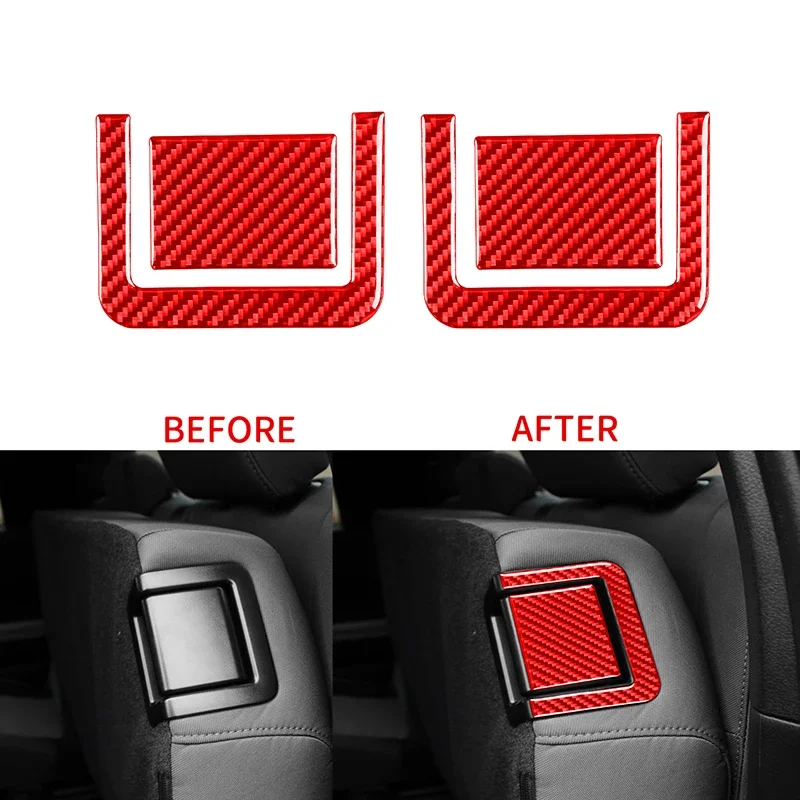 1 Pair Car Rear Seat Adjustment Panel Cover Fit for Toyota Tundra 2014-2018 Automobile Seat Adjust Button Sticker