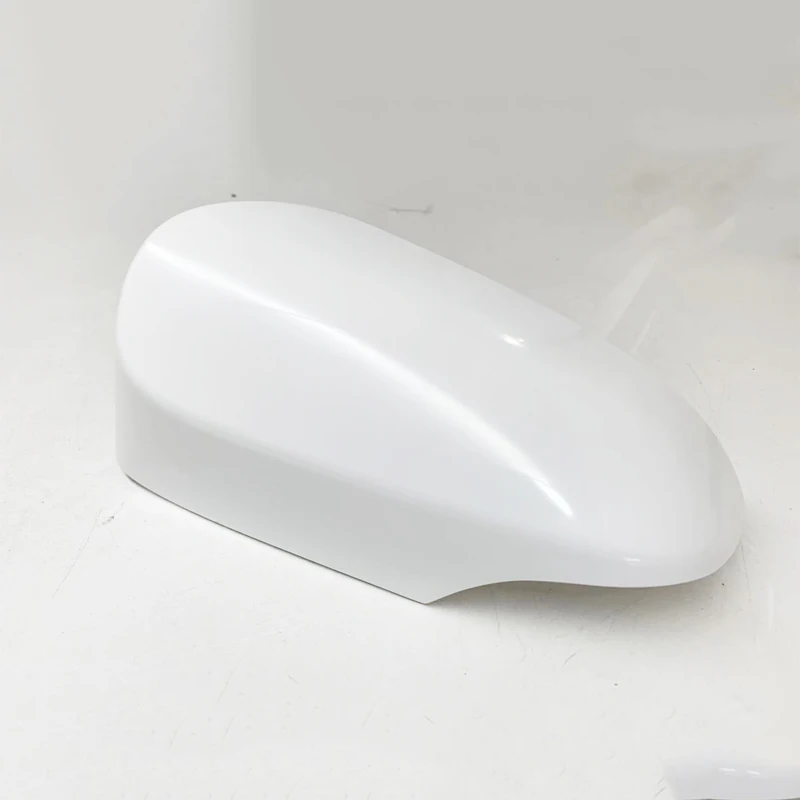 1x Left Rear View Mirror Case Cover Side Wing Door Mirror Cap For Toyota For Yaris 2012-2020 White Plastic Shell Car Accessories