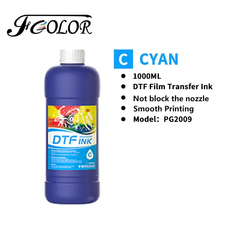 Imagem -06 - Fcolor-dtf Heat Transfer Film Ink Adequado para Epson L1800 Xp600 I3200 Impressora Dtf Impressora Dtf Máquina de Impressão T-shirt 1000ml