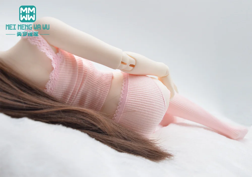 BJD Doll Clothes 58--60cm 1/3 DD SD Toy Ball Joint Doll Fashion Pink Three-Piece Set