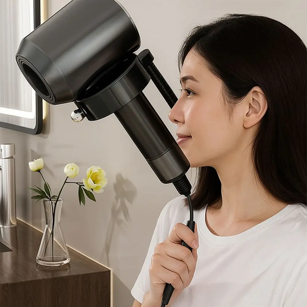 

Wall Mount Hairdryer Stand Rotating Non-Drilling Hair Dryer Organizer Angle Adjustable Hair Dryer Holder Hair Styling Tools