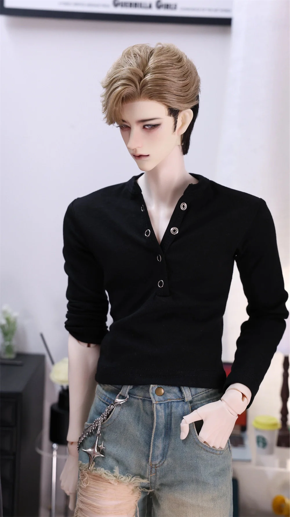 （customization 30day）BJD doll clothes suitable for  75 uncle size Cute Jacket clothing set doll accessories (1 points)