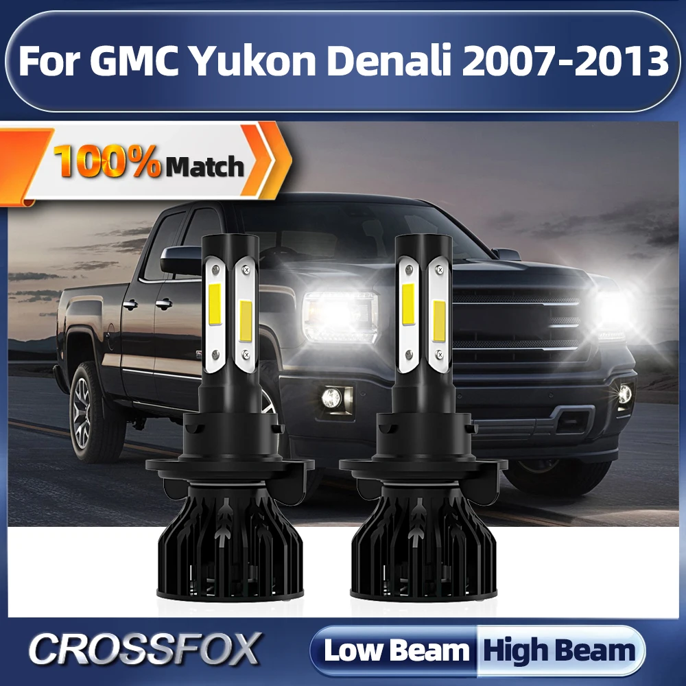 20000LM 120W LED Car Headlight Bulb 6000K Turbo Auto Lights 12V 24V For GMC Yukon Denali 2007 2008 2009 2010 2011 2012 2013