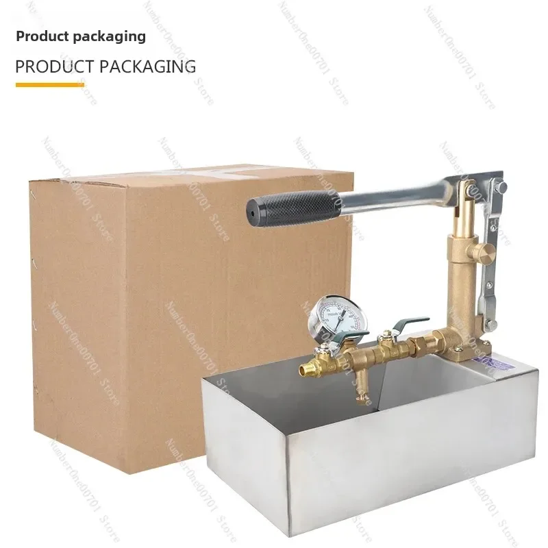 

Manual Test Pump T-50K-P - Stainless Steel Tank & Brass Head Water Pressure Pump for Hydraulic Testing, 50MPa