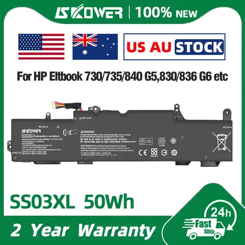 SKOWER Laptop Battery for HP EliteBook 840 735 G5 G6 SS03XL