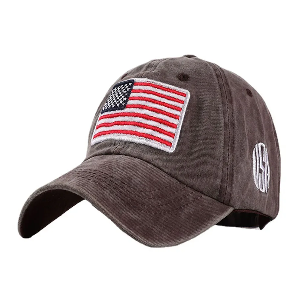 2024 New Designer American Flag Embroidered Baseball Cap Snapback Bonnet Vintage Usa Embroidery Caps for Men Women Gorras Hombre