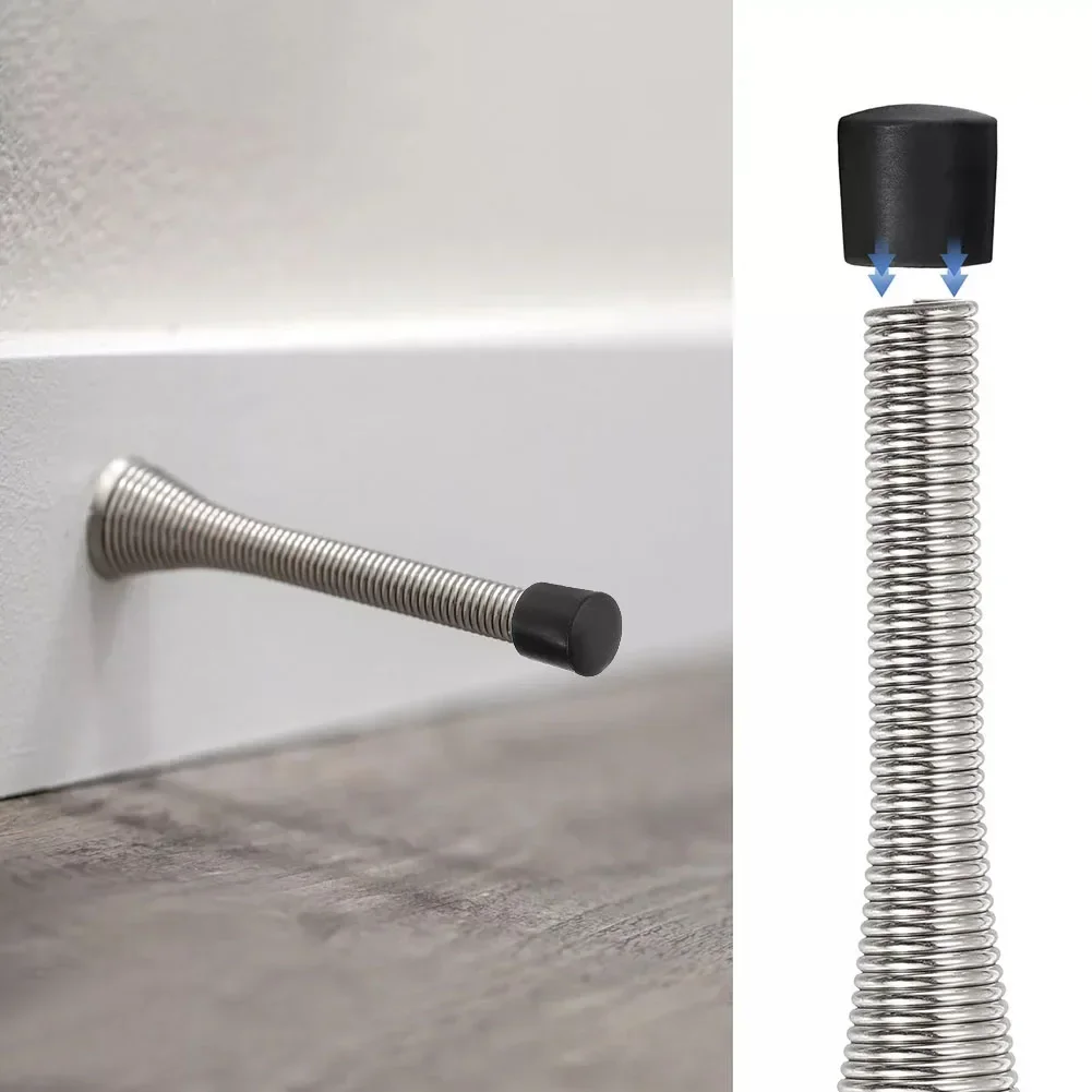 Questionand-Embouts de butée de porte en caoutchouc efficaces, remplacement, installation rapide, empêche les claquages, noir, 8 pièces