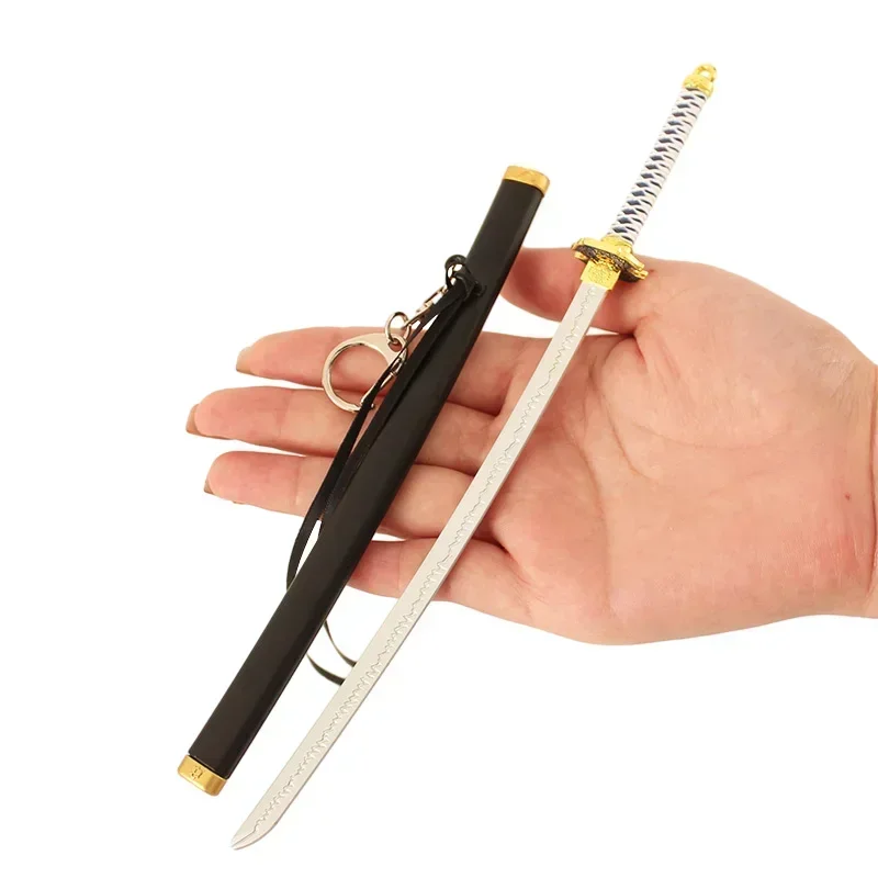 Espada Yamato Dark Slayer de 22cm, corte de juez Iaido, juego periférico de Anime, aleación de Metal Katana, espada samurái, arma, regalos, juguetes para niños