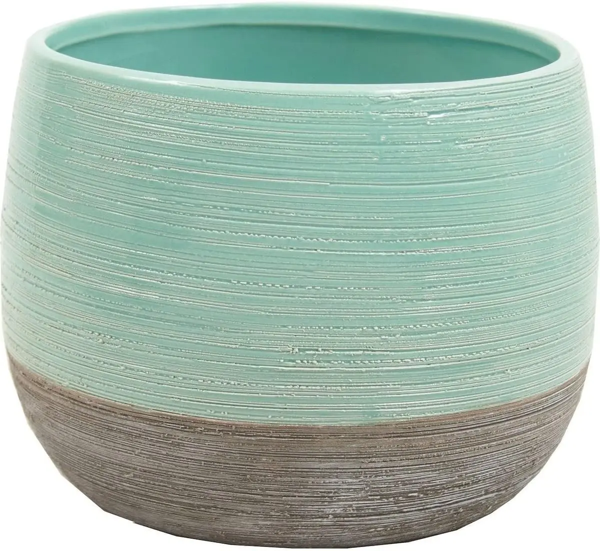 

Glossy Aqua and Matte Grey Planter Multi Color