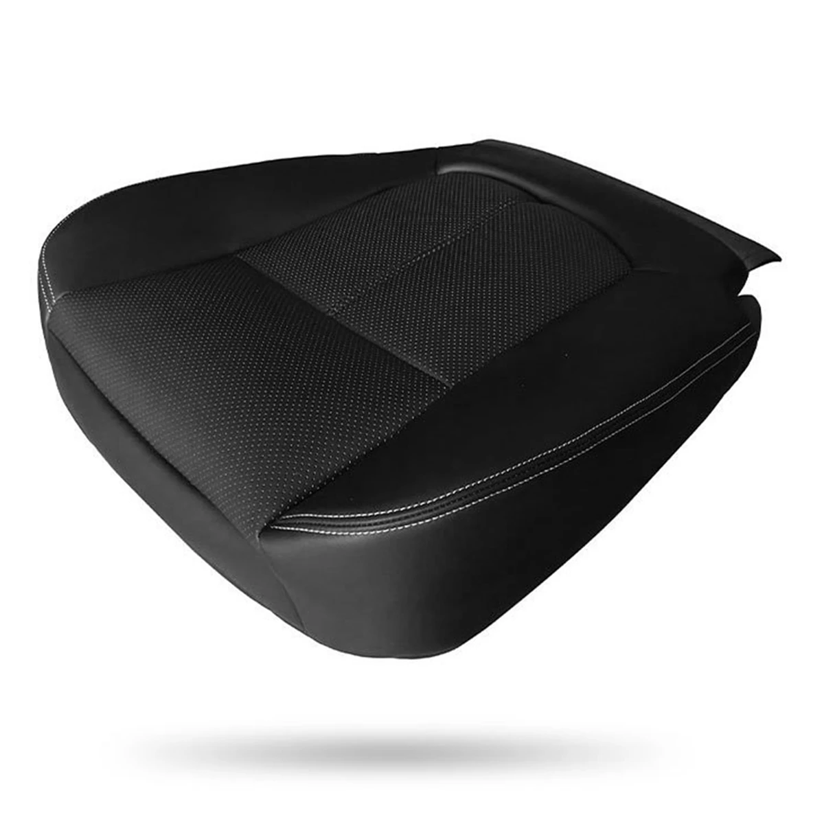 Cojín del asiento del lado del conductor delantero del coche, funda del asiento inferior de cuero PU para Ford F150 F250 2011-2014