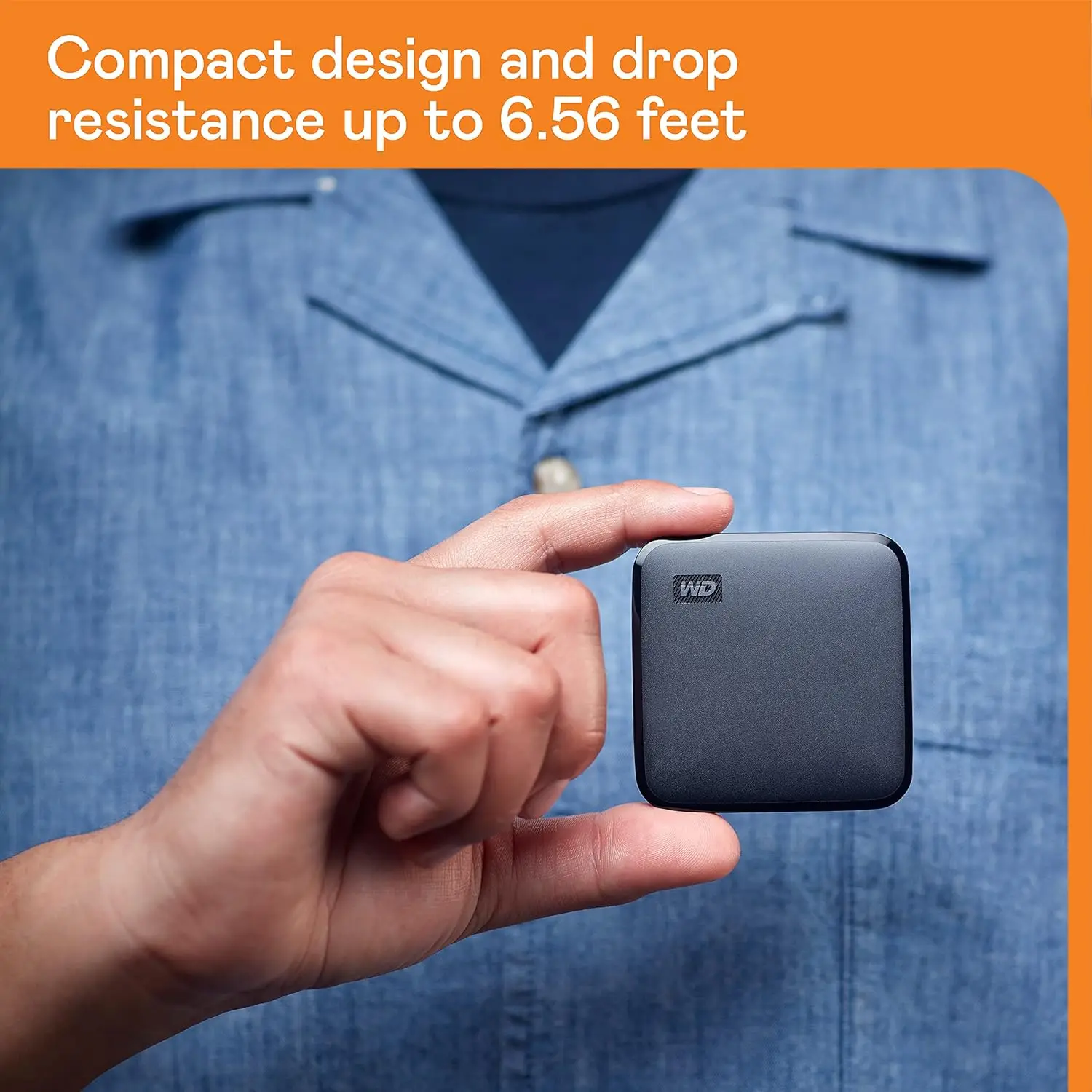 Portable SSD 1TB, USB 3.0, Up to 400MB/s, Drop Resistant, Plug-and-Play