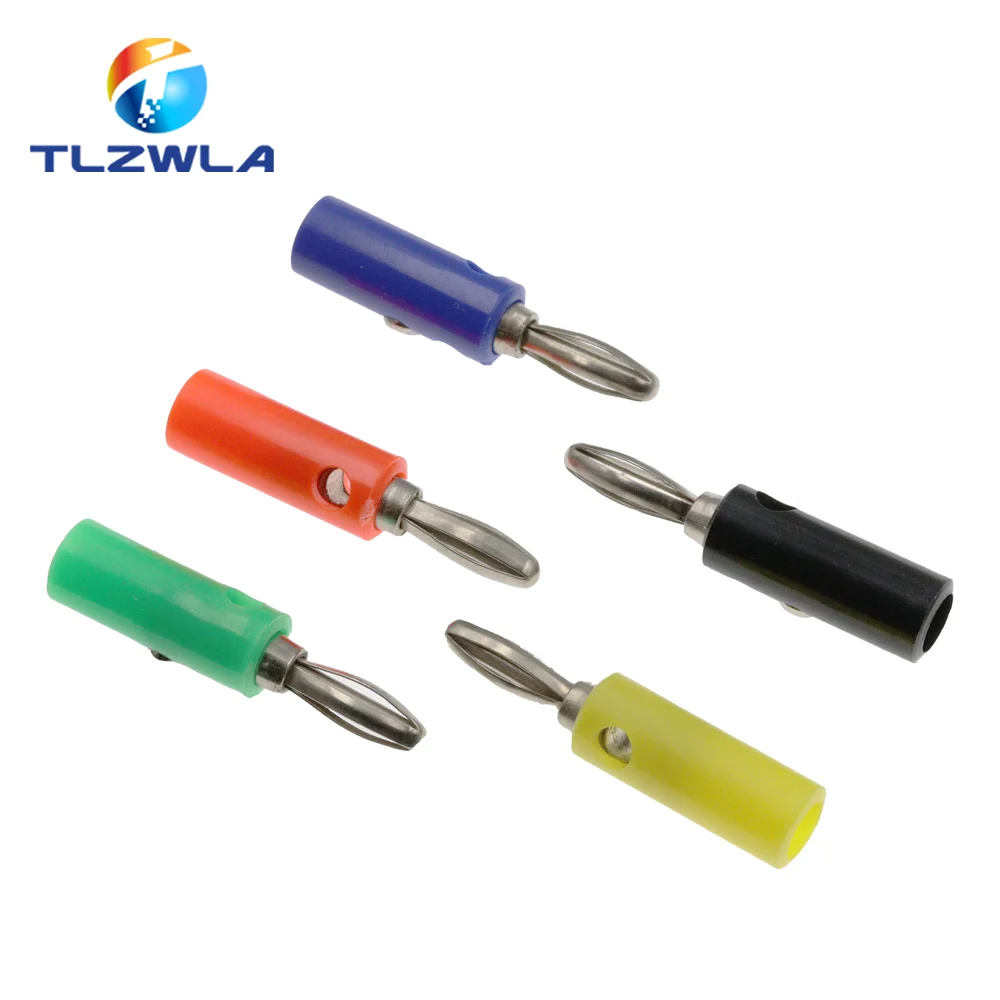 5PCS 30A 55MM Alligator Clip+Banana Plug Test Probe With 4MM Banana Plug Cable Clips