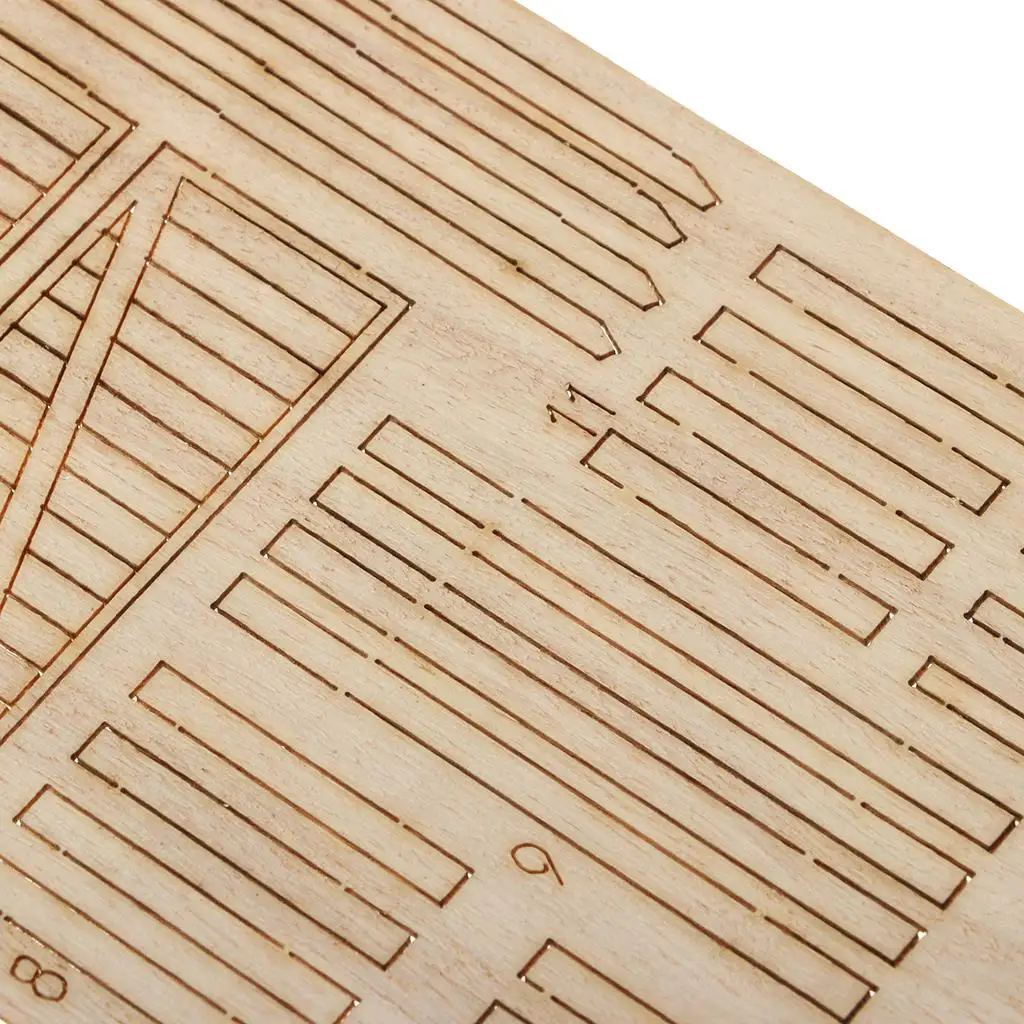 Modelo de caixa oblongo de madeira 1/35 para cena de mesa decoração DIY desmontada