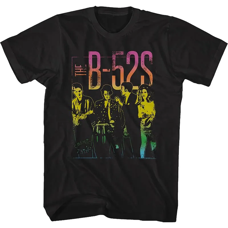 Pop in 1976 The B-52s New Wave Band Was Founded in Athens Georgia. American Retro Streetwear T-shirt