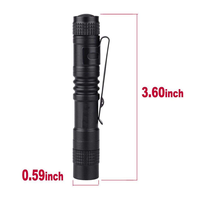 5X Flashlight Pen Torch Super Small Mini AAA XPE-R3 LED Lamp Belt Clip Light Pocket Torch With Holster-B60B