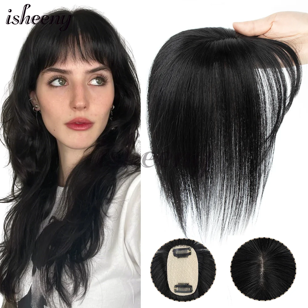 وصلات شعر بشري من Isheeny - خصلات شعر مستقيمة بدون خياطة، مزج سلس لتخفيف الشعر بشبكة قاعدة 5 × 9 سم #2