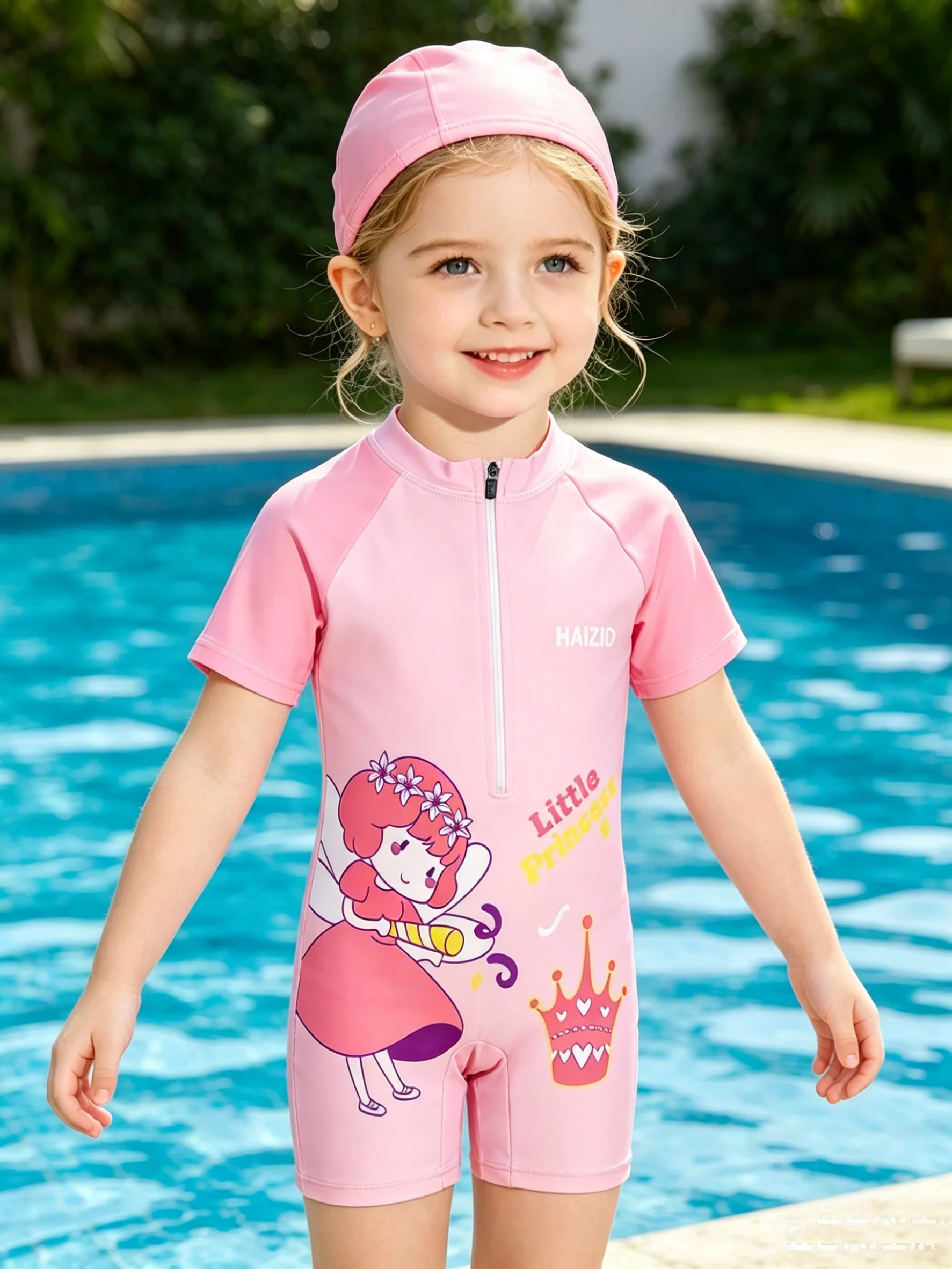 2-14Y Toddler Kids Child Boys Girls One Piece Swimsuit Swim Surf Beach Wear Astronaut Princess Mermaid Dino Print Bathing Suit