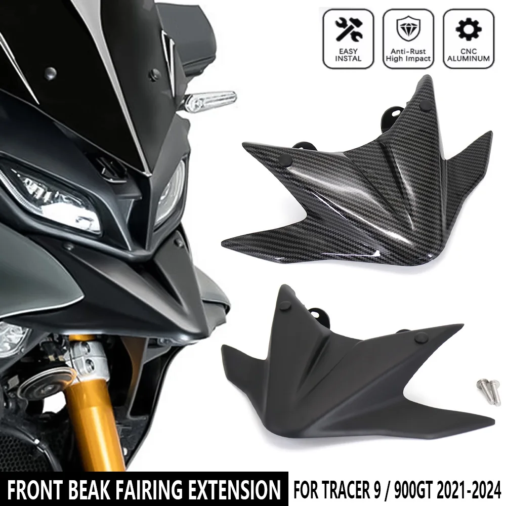 

For Tracer9 TRACER900 GT 2021-2024 2023 Motorcycle Front Beak Fairing Extension for Tracer900 Wheel Extender Fender Accessories