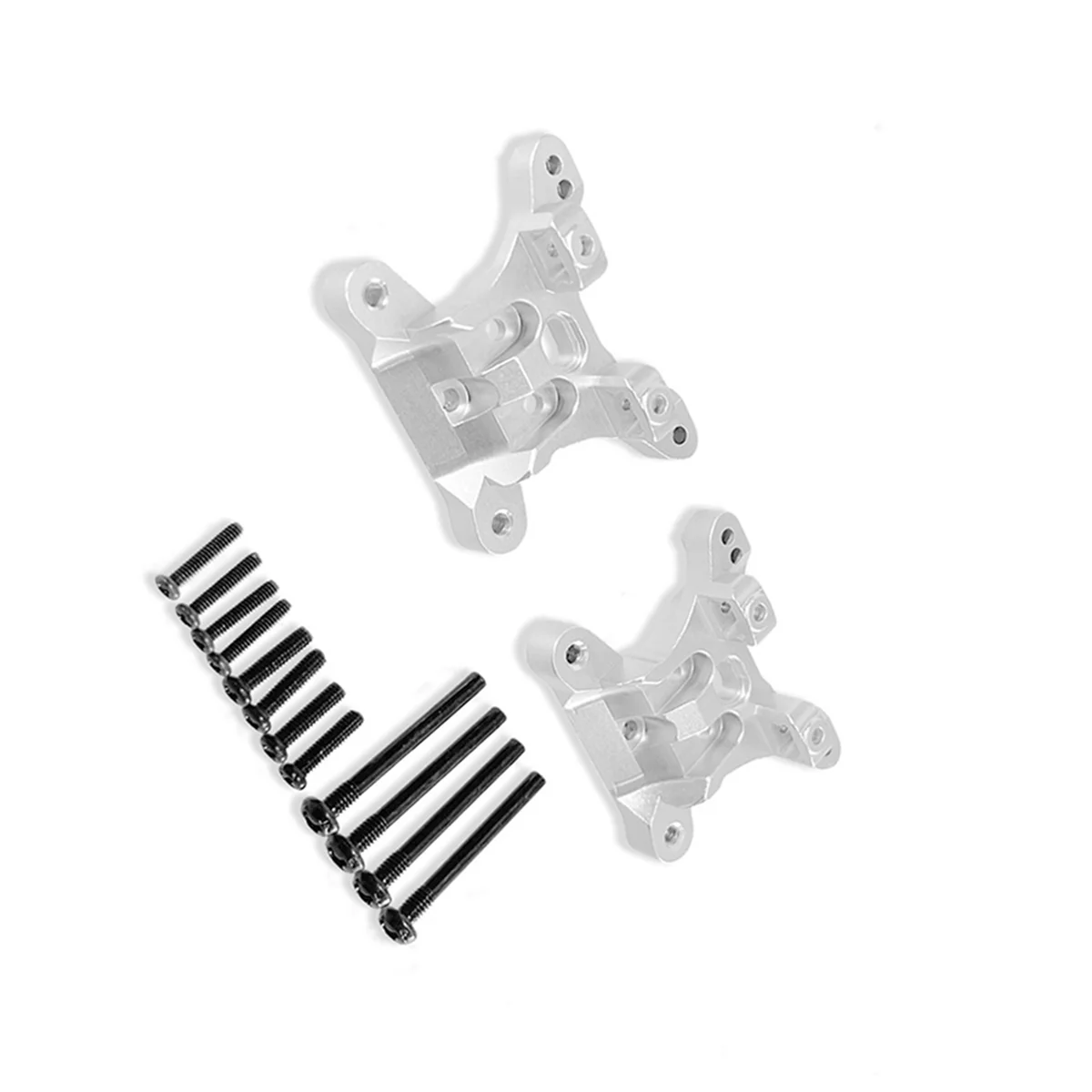 Aluminium Alloy Front and Rear Universal Shockmount for SCY1/16 16101 16102 16103 16101PRO RC Car Upgrade Parts Silver