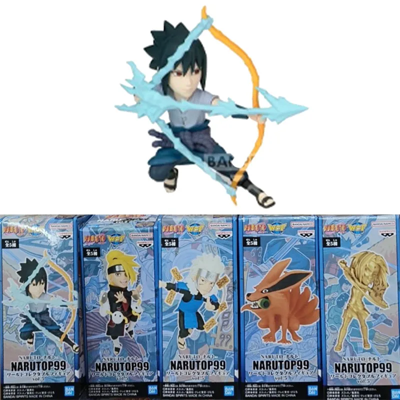 Banpresto oryginalny WCF5 NARUTO P99 Anime figurka Uchiha Sasuke Deidara zabawki figurki akcji dla chłopców dziewcząt prezenty urodzinowe dla dzieci