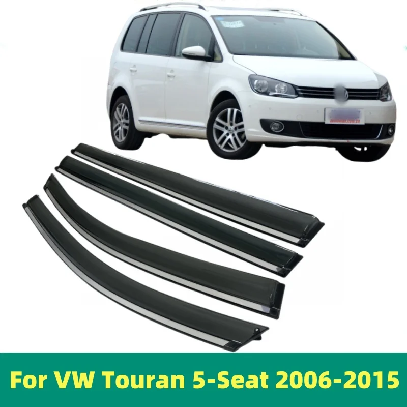 For VW Touran 5-Seat 2006 2007 2008 2009 2010 2011 2012 2015 Car Accessories Window Visor Deflector Window Sun Rain Guard Cover