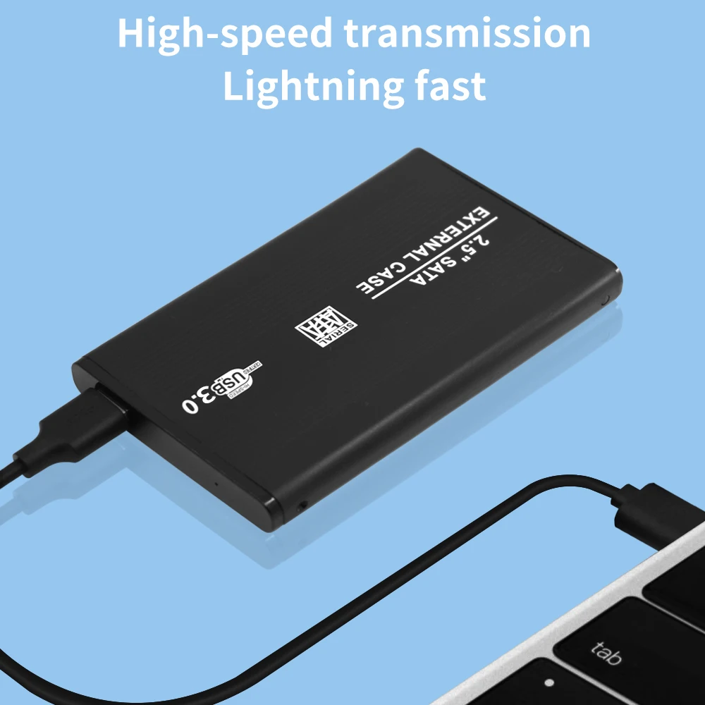 TISHRIC Корпус для жесткого диска Sata к Usb 3.0 2.0 Адаптер 2,5-дюймовый последовательный порт SATA SSD Внешний жесткий диск Корпус для жесткого диска Поддержка 10 ТБ