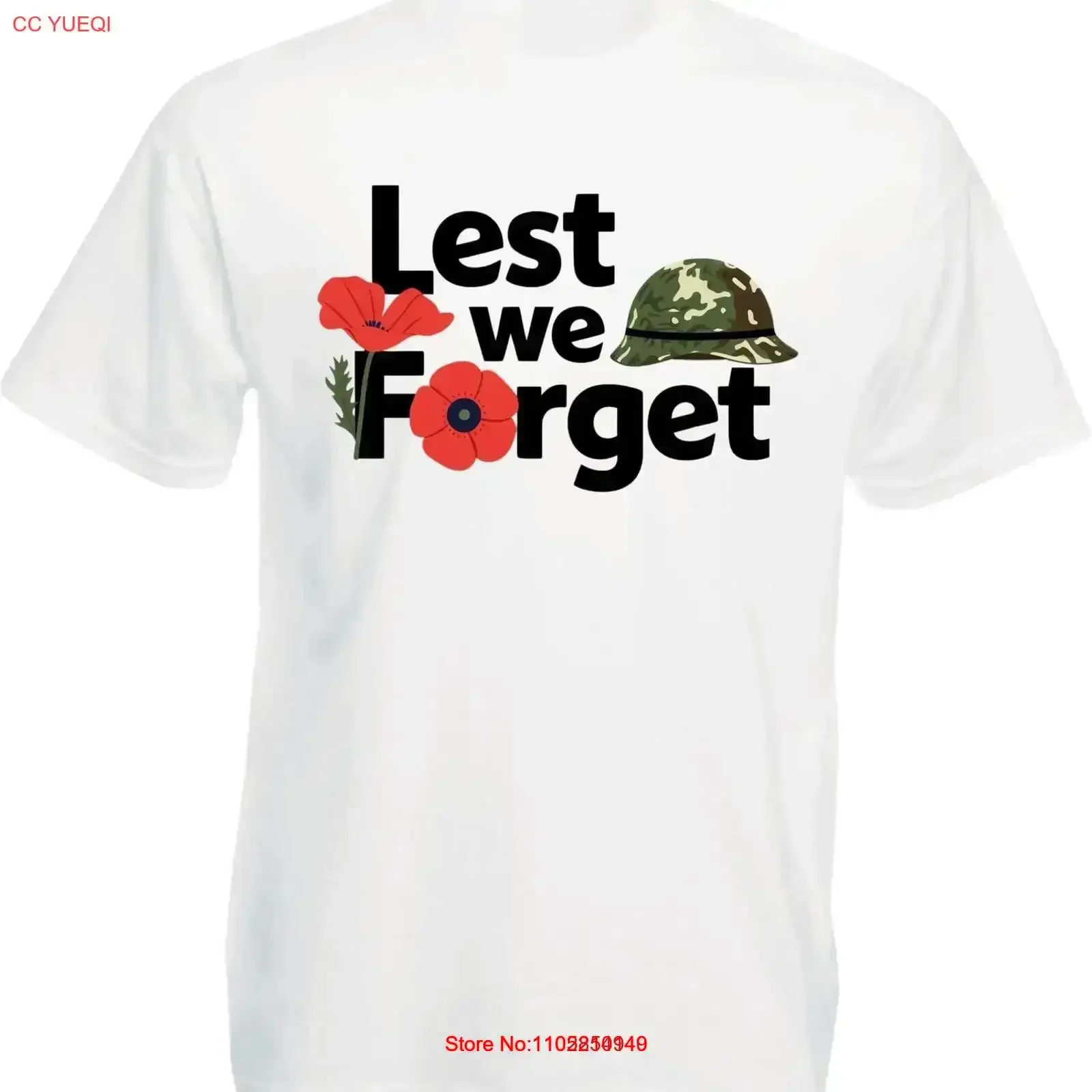 أعد ننسى تي شيرت 80th الذكرى 1944 2025 الجيش البريطاني يوم الذكرى شير خمر غسلها عادية قليلا امتدت #1