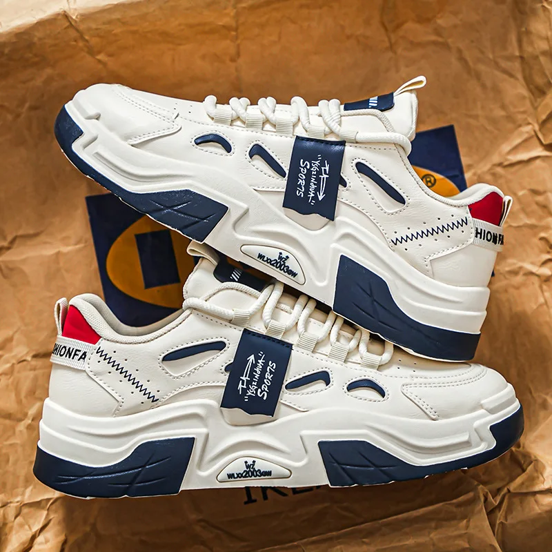 

Men's Casual Sneakers Fashion Comfortable Platform Flat Shoes Men 2025 New Brand Designer Vulcanized Shoes Zapatillas De Hombre