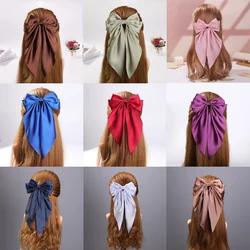 Three-dimensional bow ribbon headdress hairpin girls' number hairpin hair band spring clip top clip simple super fairy ribbon he