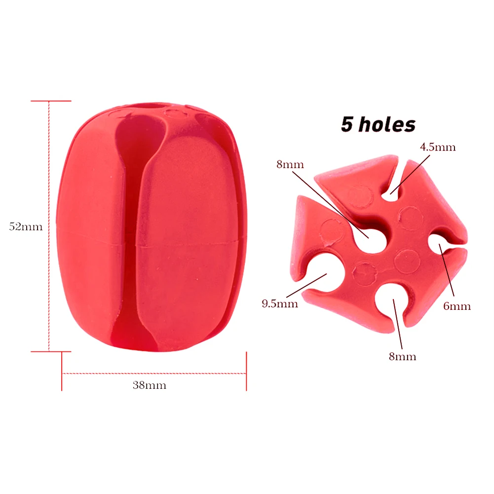 5Hole Fishing Rod Holder 5Hole Fishing Rod Holder Bundle Rod Ball Fixed Ball Rods Puller Silicone Protection Fishing Equipment