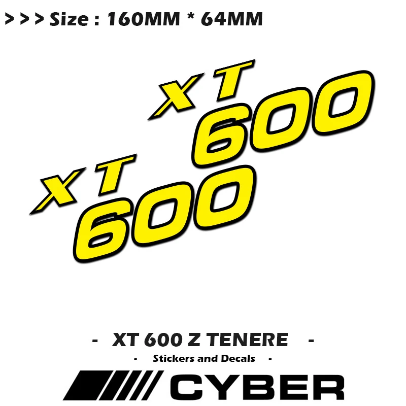 

160mm*64mm Fairing Shell Sticker Decal Motorcycle Sticker XT600 For Yamaha XT 600 Z TENERE