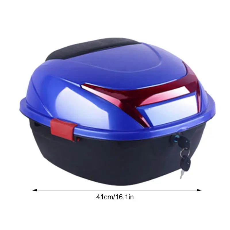 Motorcycle Trunk Box Motorbike Trunk Storage Top Carrier Ergonomic Case Large Motorcycle Storage Top Carrier Waterproof Case