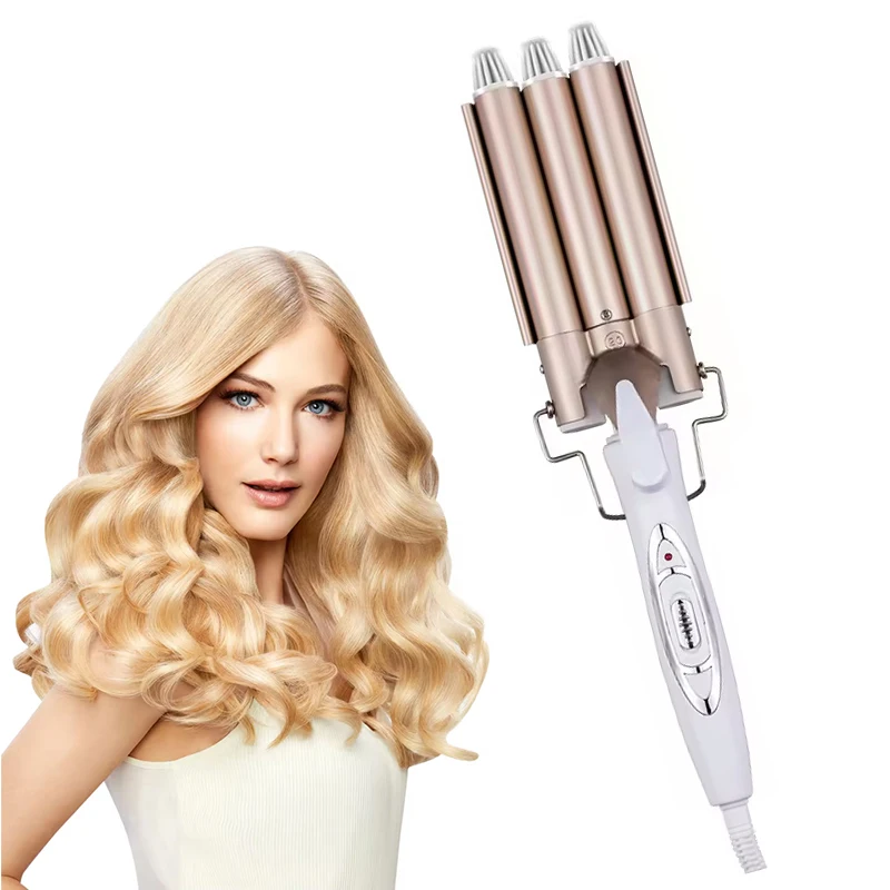 

Corrugation Curling Iron Triple Curling Iron Ceramic Styler Professional Hairdressing Tool Hair Straightener Electric Hair Style
