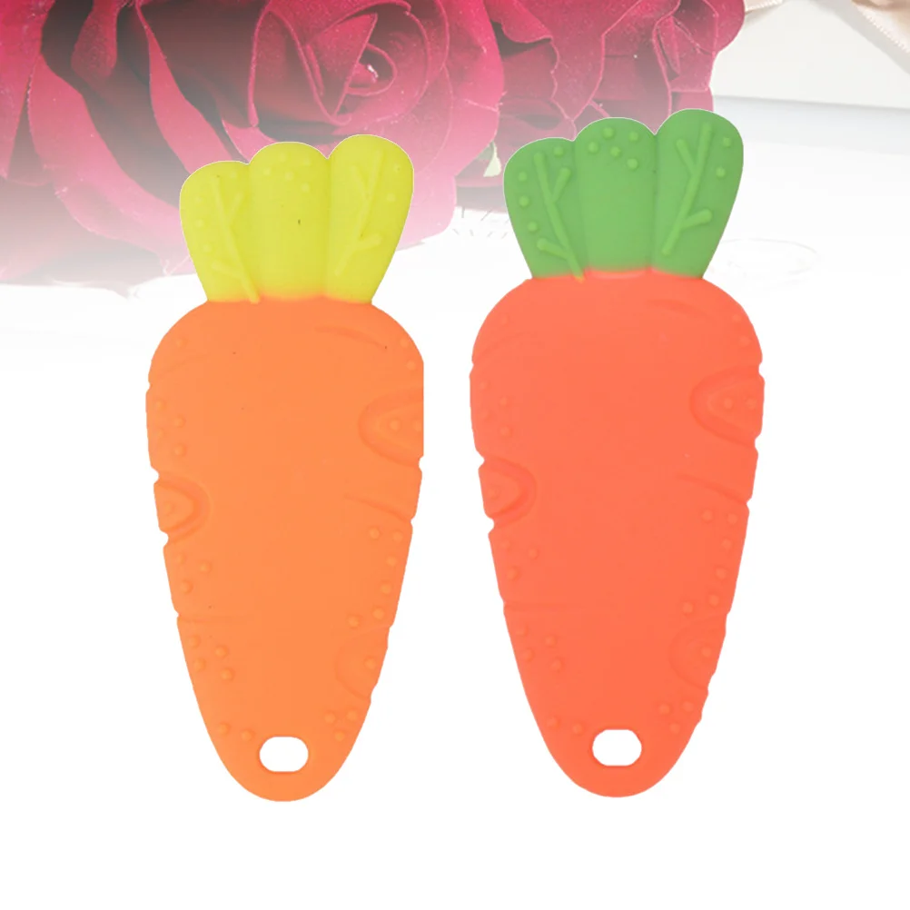 3 قطعة الطفل سيليكون التسنين الخضار تصميم مضغ العض تدليك الأسنان الرضع استرضاء الفجل التنمية المبكرة آمنة دائم