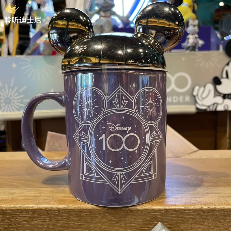 Caneca Disney-Mickey Mouse com bola de cristal, cobertor macio, série aventuras, bonecas modelo, decoração colecionável, boneco natalino, 2023