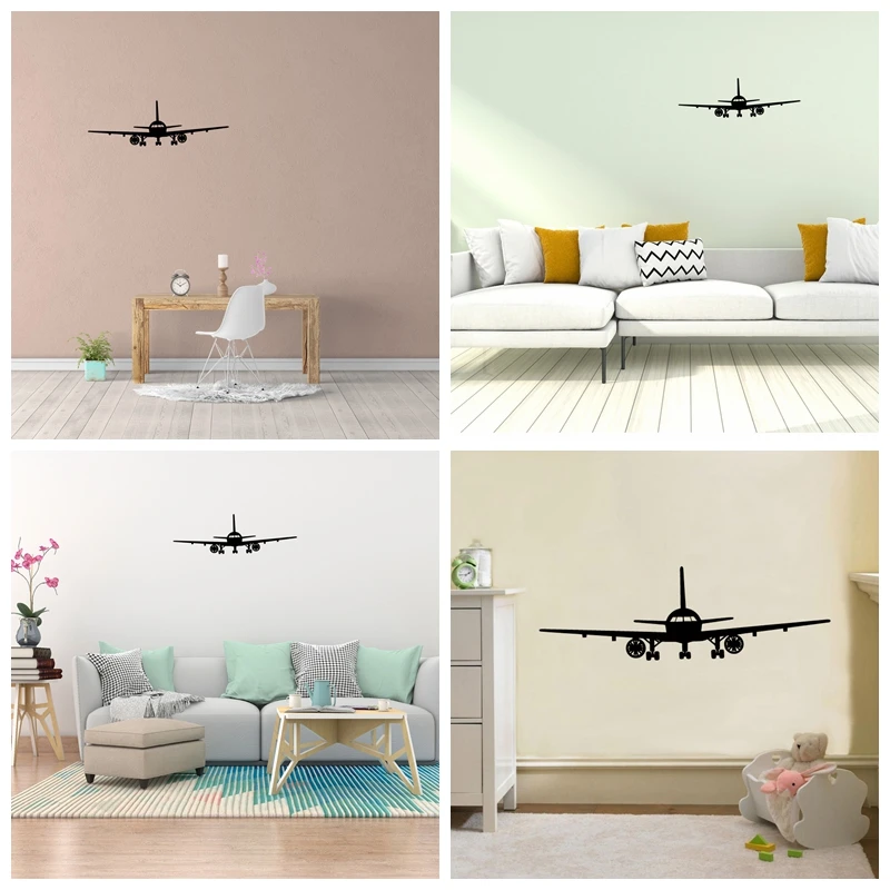 

1 pc hot sale plane Wall Sticker Pvc Wall Art Stickers Modern Fashion Wallsticker For Kids Rooms Decoration Wall Art Sticker