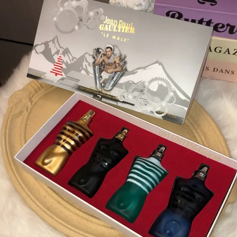 Men Portable Eau De Parfum Set 30ml*4 Long Lasting Oriental Woody Scent Rich Warm Masculine Aroma with Deep Refined Variants view 6