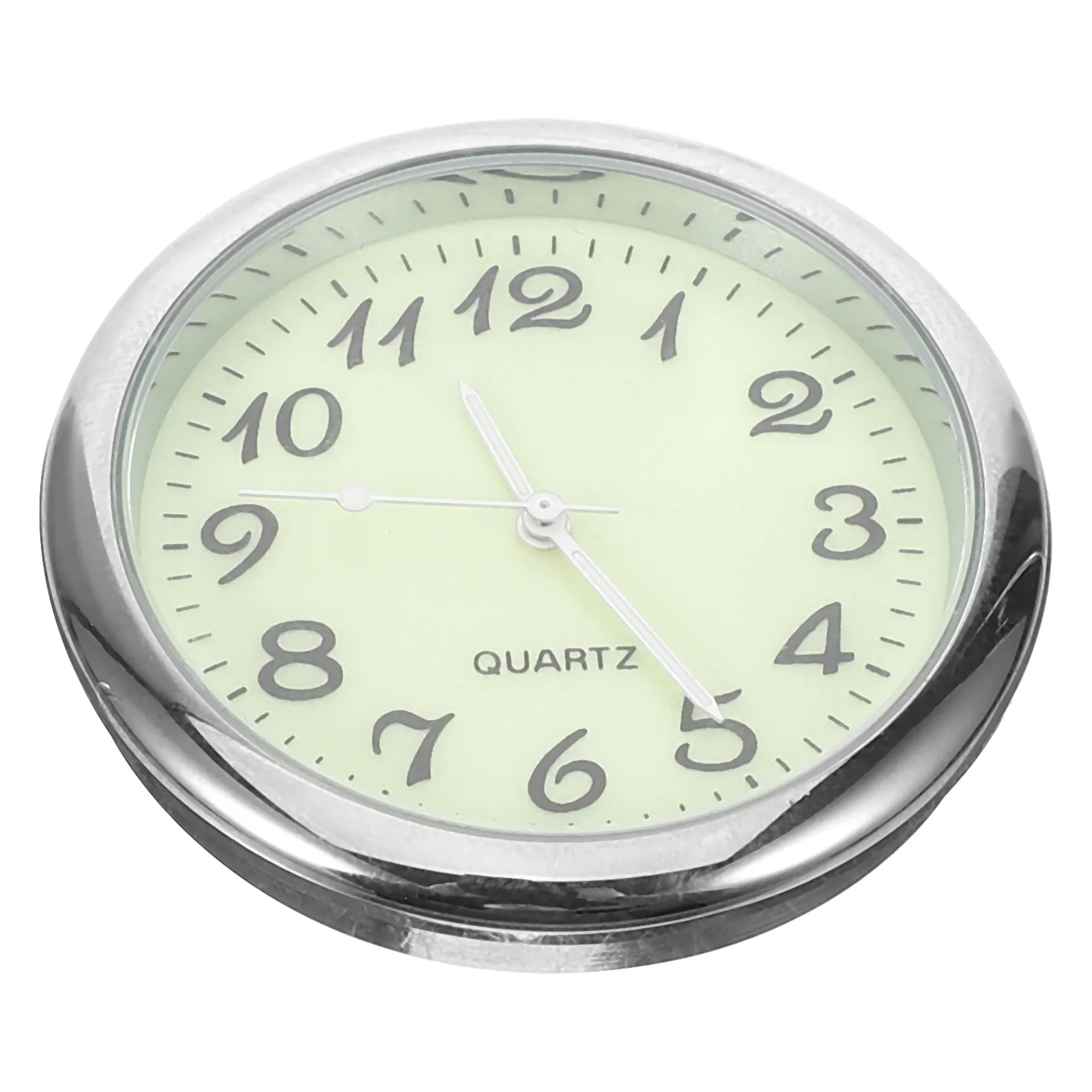 

Glow In The Dark Car Clock Automotive Mini Round Stick On Dashboard Clock Vehicle Auto Small Timepiece For Dash
