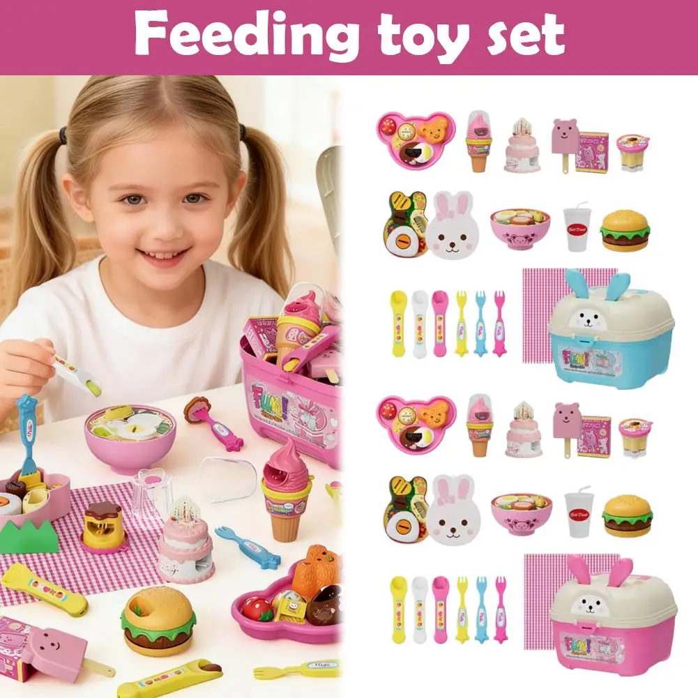 Budino per bambini Giocattolo per l'alimentazione Set di budini in gelatina di fragole Scatola di immagazzinaggio Casetta da gioco per bambini Finta Set da gioco per ragazze Giocattoli