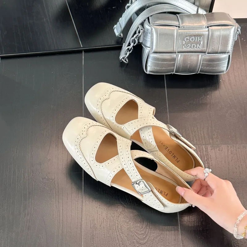 

Retro Round-toe Shallow-mouth Mary Jane Shoes for Women, 2026 New Style, Soft Bottom, Casual Flat Shoes