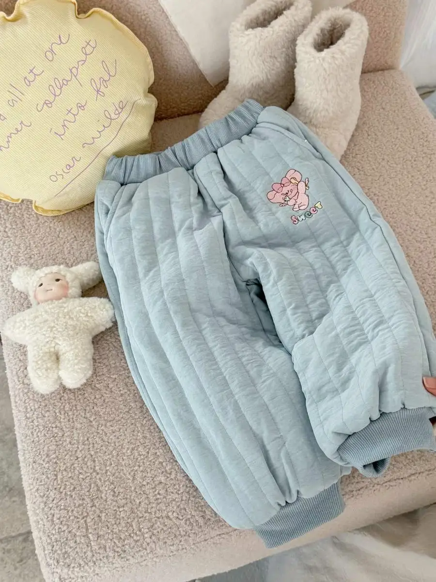 子供用超薄手裏起毛冬用ズボン 暖かくて滑りにくい 秋冬用ロングパンツ 1足で一冬使える...