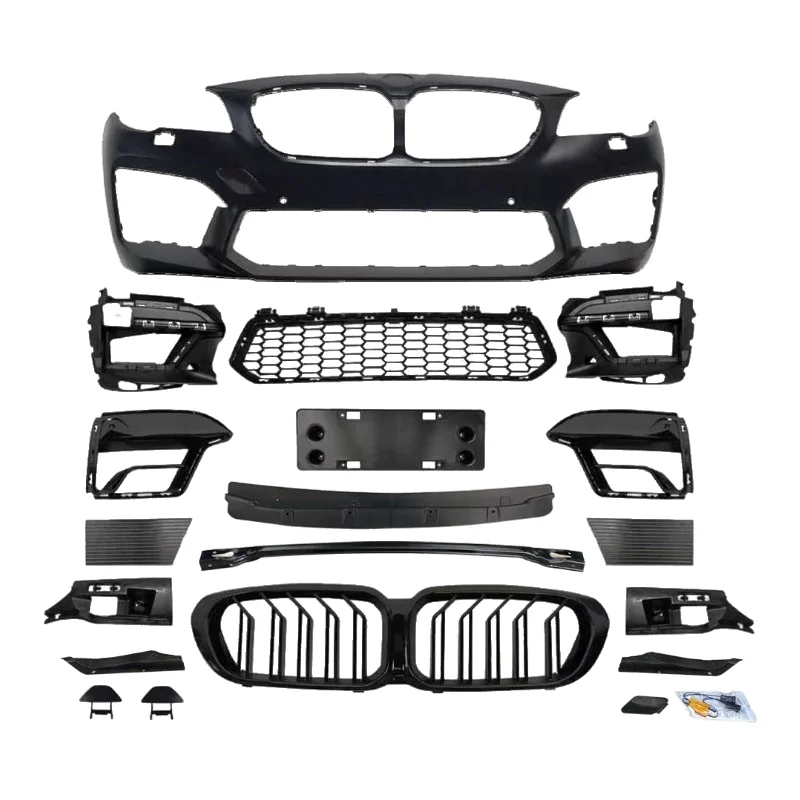 

Suitable for 11-17 5 Series F10/F18 Retrofit Upgrade 21 M5 Front Bumper Double Line Grille Body Surround Kit Body Surround
