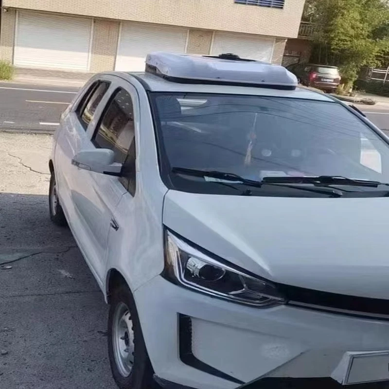 مكيف هواء على السطح مكيف هواء 12 فولت لشاحنة RV قافلة جرار كابينة تعمل بالبطارية تيار مستمر 12 فولت 24 فولت #6