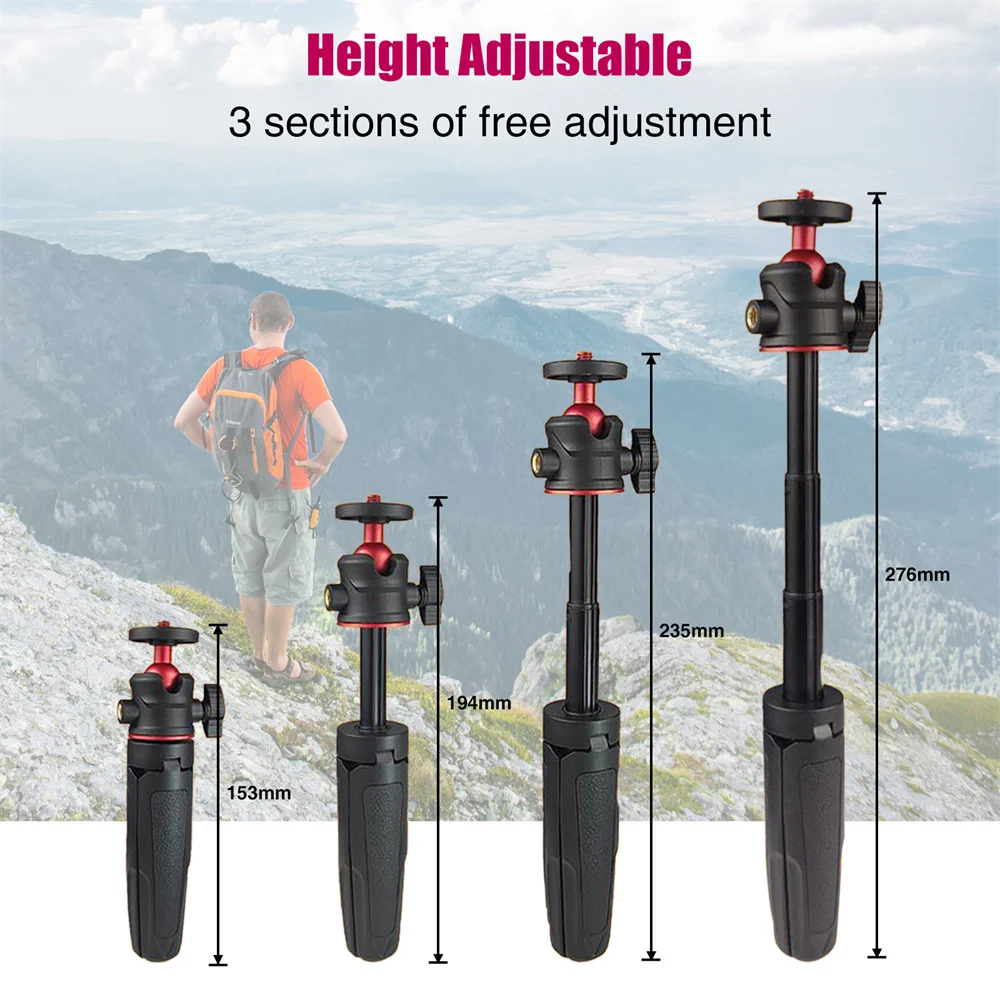 REYGEAK Treppiede Magnetico MagSafe – Mini Selfie Stick Con Testa A Sfera 360°, Per IPhone 15/14/13/12